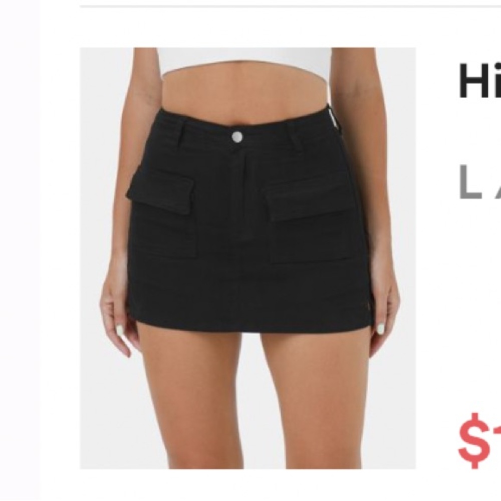 HALARA Black mini skirt NWT